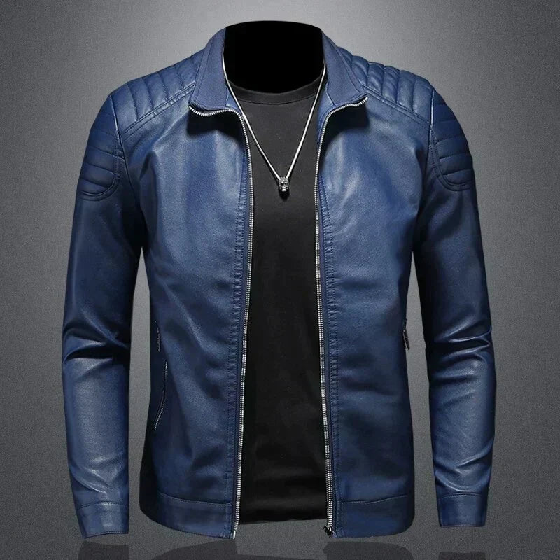 Veste homme zippée, coupe régulière, noir ou bleu, XS au 4XL, bleu