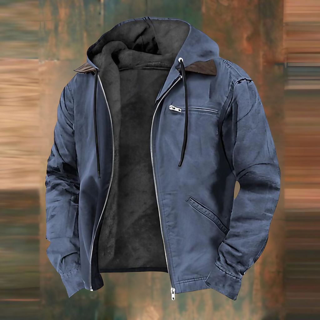 Veste homme coupe ajustée, quatre coloris, du XS au 4XL, bleu