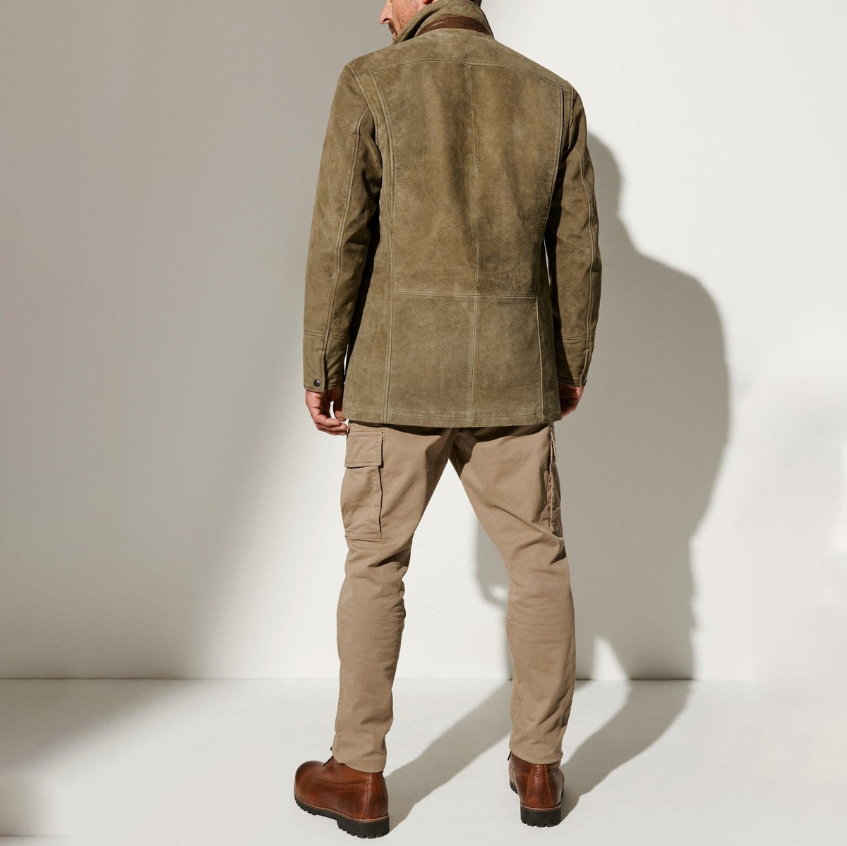 Veste homme vintage verte, coupe classique, du S au 2XL