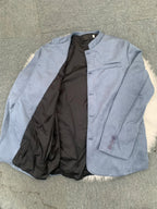 Veste homme à col officier, coupe ajustée, trois poches