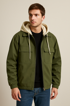 Veste homme légère à capuche, mi-saison, du M au 3XL