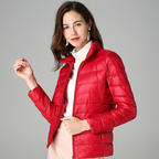 Veste imperméable femme légère et pliable, douze coloris, rouge