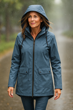 Veste imperméable femme à capuche réglable, du S au 3XL