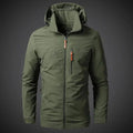 Veste coupe-vent imperméable homme, zip intégral, cinq coloris, vert
