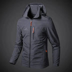 Veste coupe-vent imperméable homme, zip intégral, cinq coloris, gris