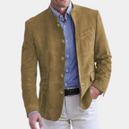 Veste d'hiver homme d'inspiration italienne, marron ou bleu, marron
