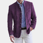 Veste d'hiver homme d'inspiration italienne, marron ou bleu