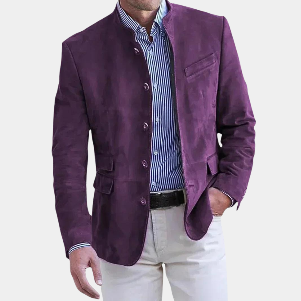 Veste d'hiver homme d'inspiration italienne, marron ou bleu