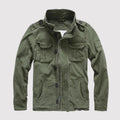 Veste en jean homme rétro à poches, cinq coloris, du S au 2XL, vert armée