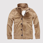 Veste en jean homme rétro à poches, cinq coloris, du S au 2XL, kaki