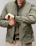 Veste légère d'été homme, vert armée ou kaki, du M au 3XL, vert armée