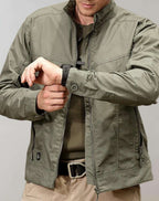 Veste légère d'été homme, vert armée ou kaki, du M au 3XL, vert armée