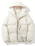 Veste matelassée femme à capuche, huit coloris, du S au 3XL, beige