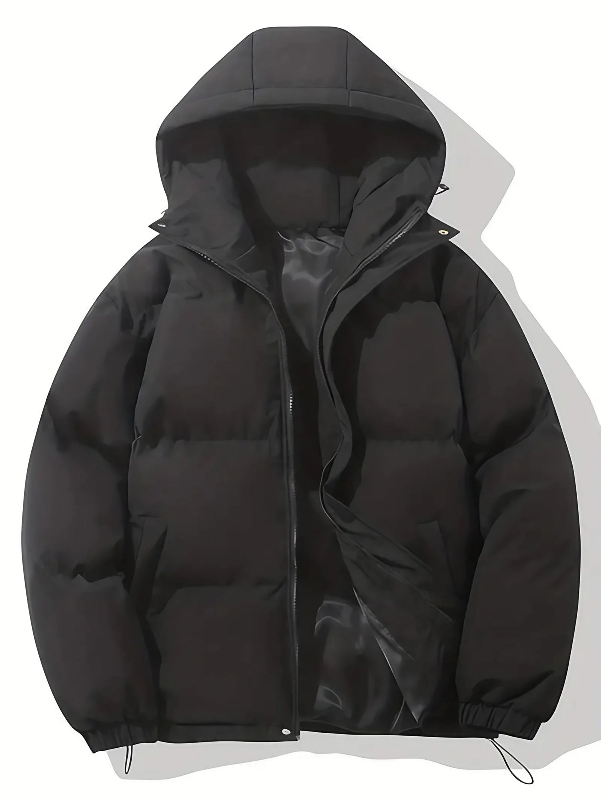 Veste matelassée femme à capuche, huit coloris, du S au 3XL, noir