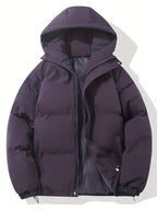 Veste matelassée femme à capuche, huit coloris, du S au 3XL, violet