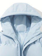 Veste matelassée femme à capuche, huit coloris, du S au 3XL