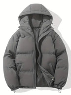 Veste matelassée femme à capuche, huit coloris, du S au 3XL, gris foncé