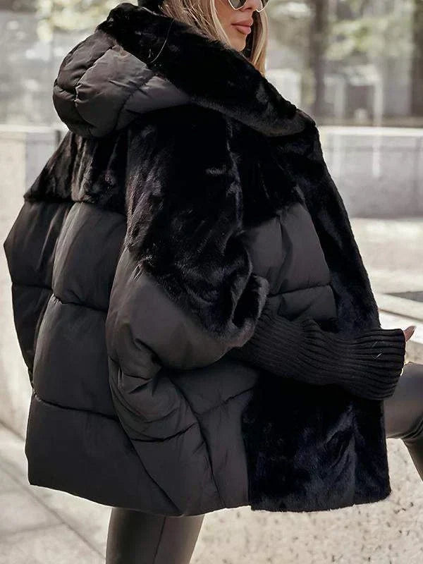 Veste matelassée femme à capuche, automne et début d'hiver