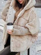 Veste matelassée femme à capuche, automne et début d'hiver