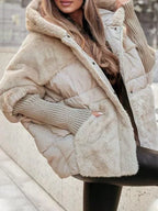 Veste matelassée femme à capuche, automne et début d'hiver