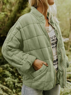 Veste matelassée femme mi-saison, treize coloris, du XS au 2XL, vert