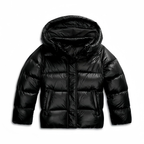 Veste matelassée légère femme, coupe ajustée, bleu ou noir, noir