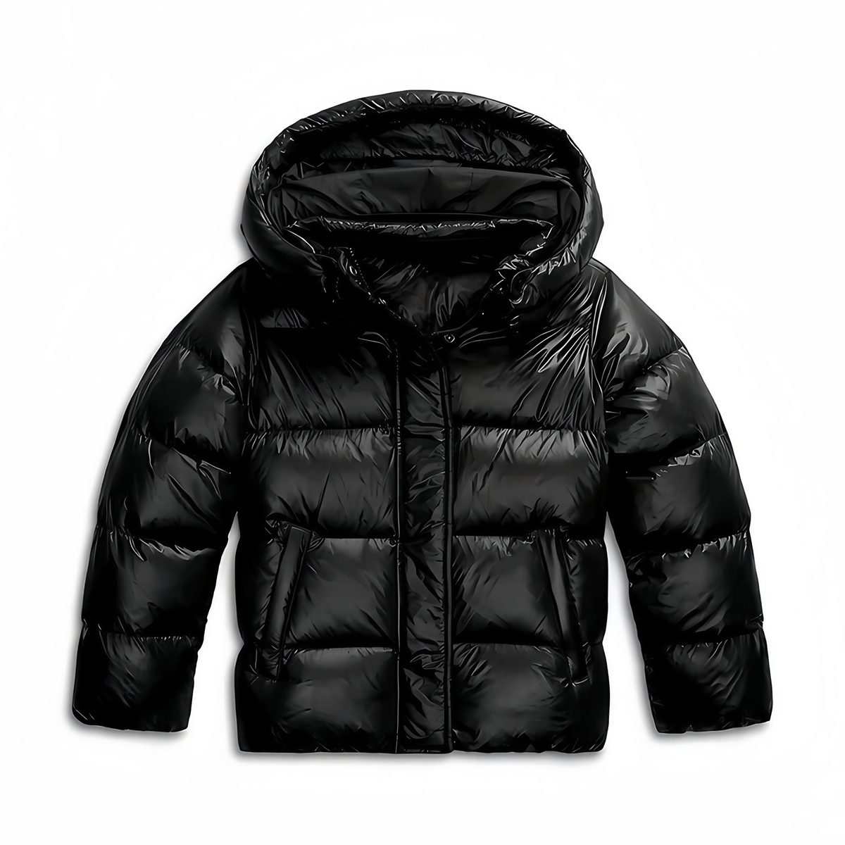 Veste matelassée légère femme, coupe ajustée, bleu ou noir, noir