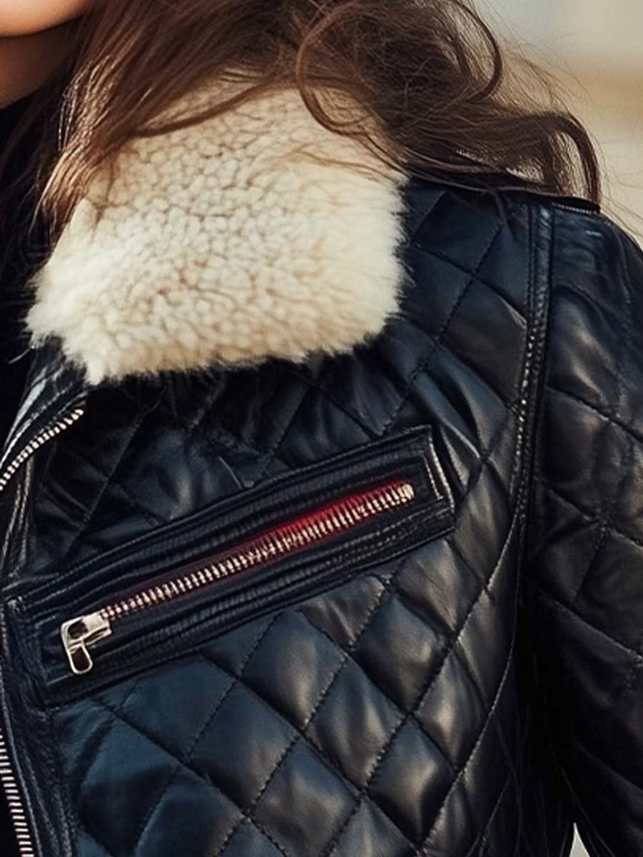 Veste matelassée rétro femme à col chaud, du M au 4XL