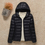 Veste matelassée légère femme, à capuche ou à col montant