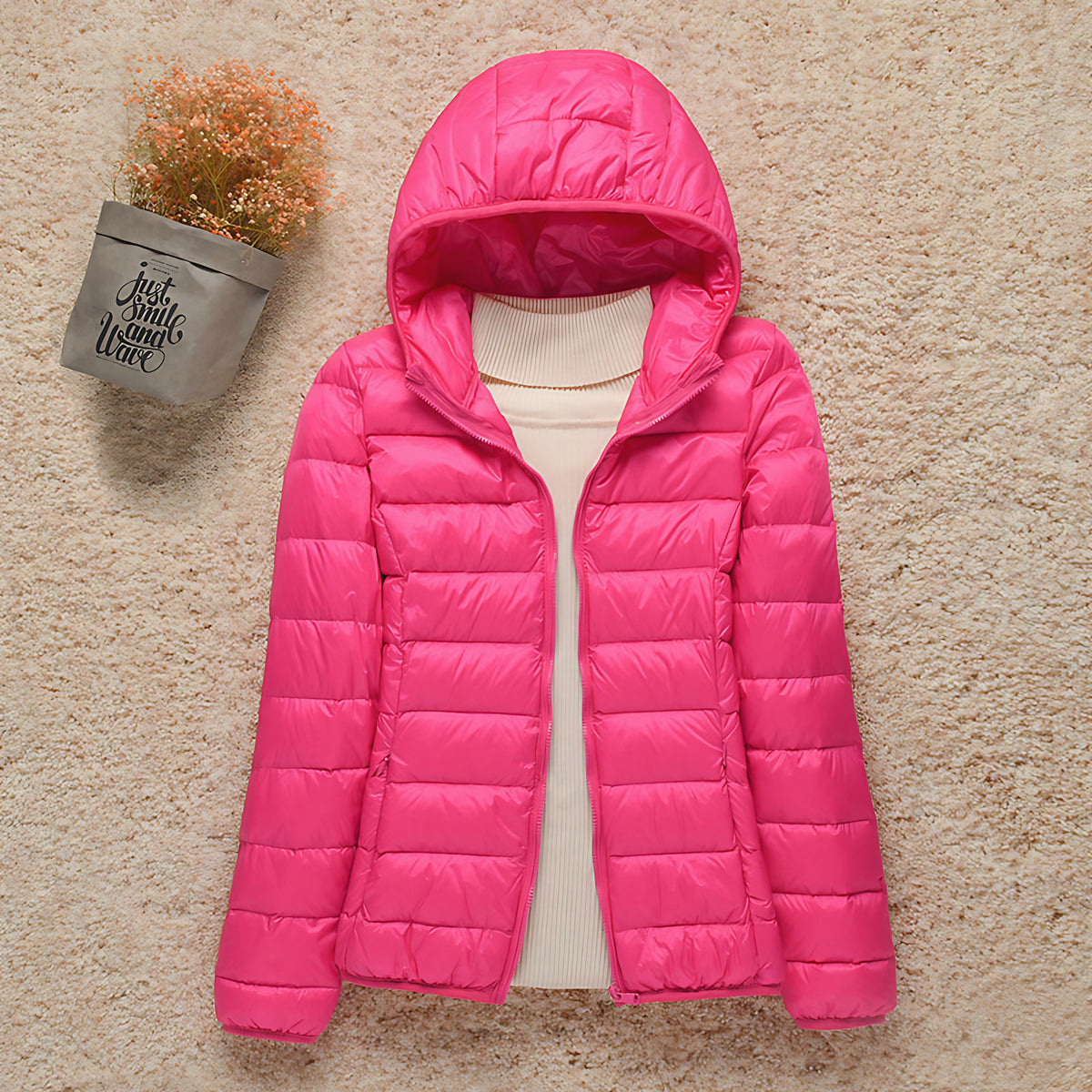 Veste matelassée légère femme, à capuche ou à col montant