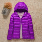 Veste matelassée légère femme, à capuche ou à col montant