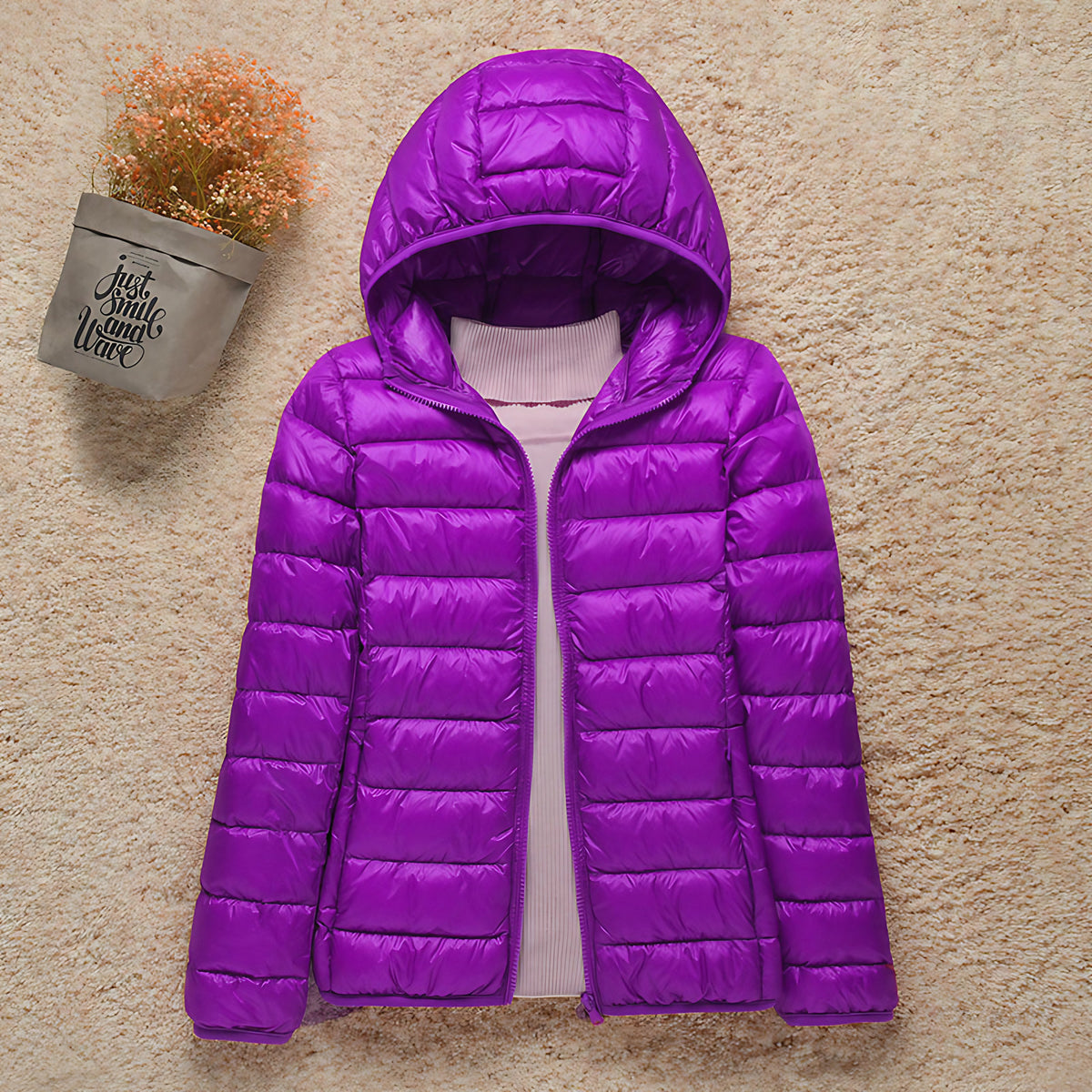 Veste matelassée légère femme, à capuche ou à col montant