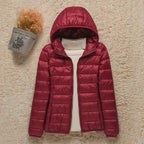 Veste matelassée légère femme, à capuche ou à col montant