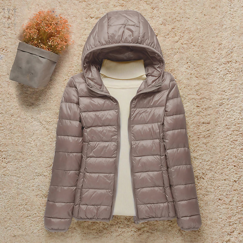 Veste matelassée légère femme, à capuche ou à col montant