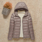 Veste matelassée légère femme, à capuche ou à col montant