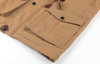 Veste militaire homme à poches, taille ajustable, du XS au 4XL