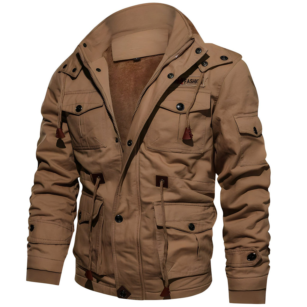 Veste militaire homme à poches, taille ajustable, du XS au 4XL