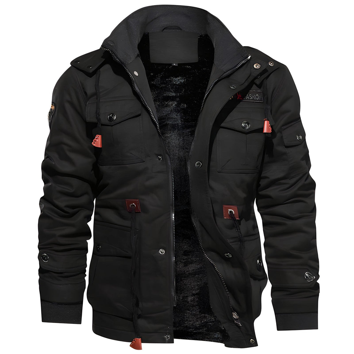 Veste militaire homme à poches, taille ajustable, du XS au 4XL