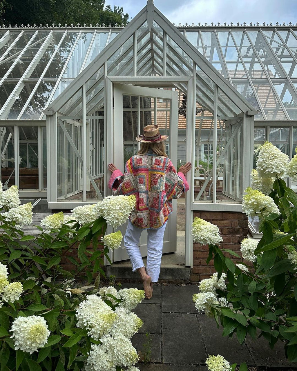 Veste patchwork femme à coupe décontractée, rose ou verte