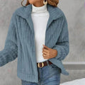 Veste polaire femme chaude, cinq coloris, du S au 3XL, bleu