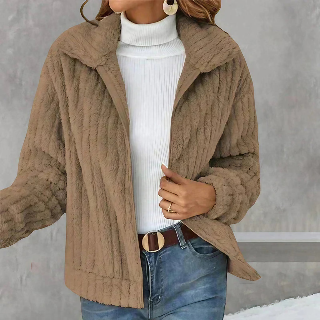 Veste polaire femme chaude, cinq coloris, du S au 3XL, kaki
