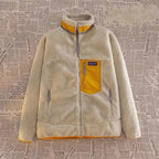 Veste polaire homme à col montant zippé, quatre coloris, kaki
