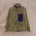 Veste polaire homme à col montant zippé, quatre coloris, vert