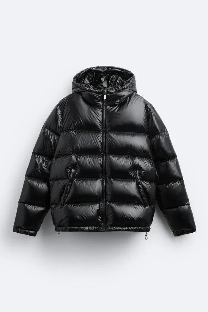 Doudoune femme imperméable, coupe décontractée, noir ou vert