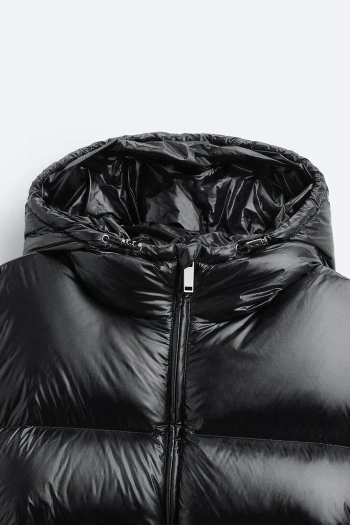 Doudoune femme imperméable, coupe décontractée, noir ou vert
