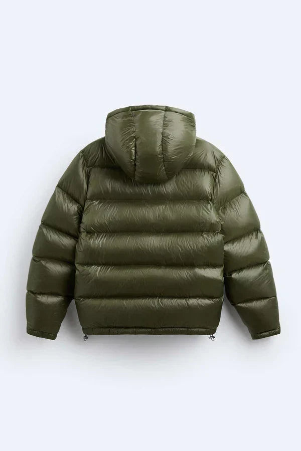 Doudoune femme imperméable, coupe décontractée, noir ou vert