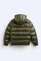 Doudoune femme imperméable, coupe décontractée, noir ou vert