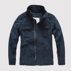 Veste homme mi-saison à manches longues et poches, cinq coloris, bleu marine