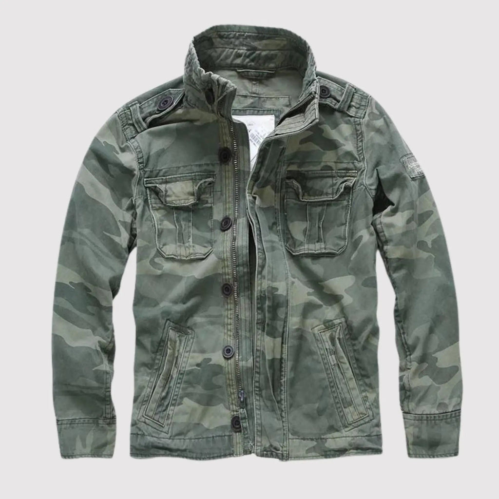 Veste homme mi-saison à manches longues et poches, cinq coloris