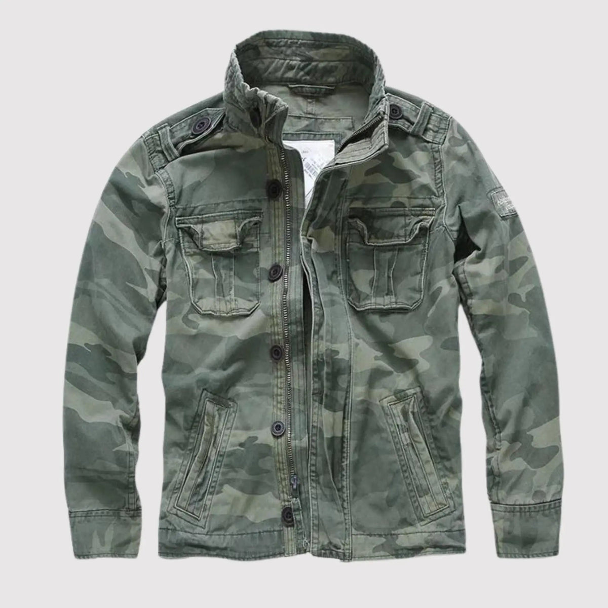 Veste homme mi-saison à manches longues et poches, cinq coloris